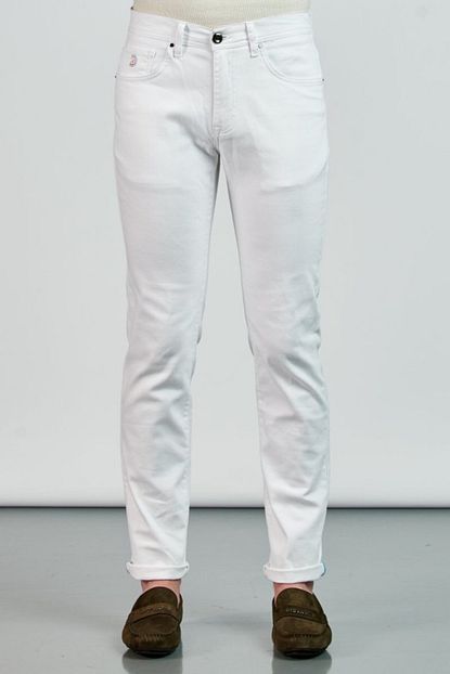 Giovane Gentile Erkek Beyaz Giovane G Designers Pantolon Denim Gcj384209905 Trendyol