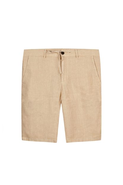Ruck Maul Ruck Maul Erkek Keten Bermuda Sort Creme Brulee Trendyol