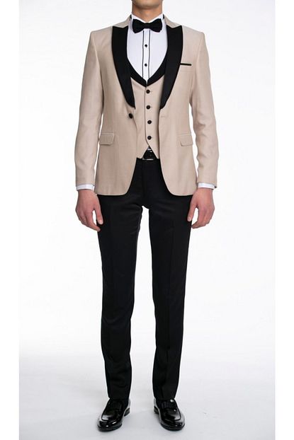 Suitmen Erkek Krem Smokin Damatlik Takim Elbise 6004k1881405 Trendyol