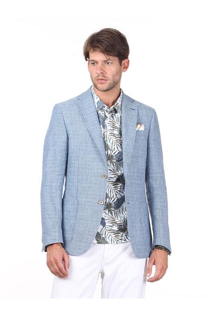 Kip Erkek Mint Desenli Dokuma Ceket Kp10119741 Trendyol