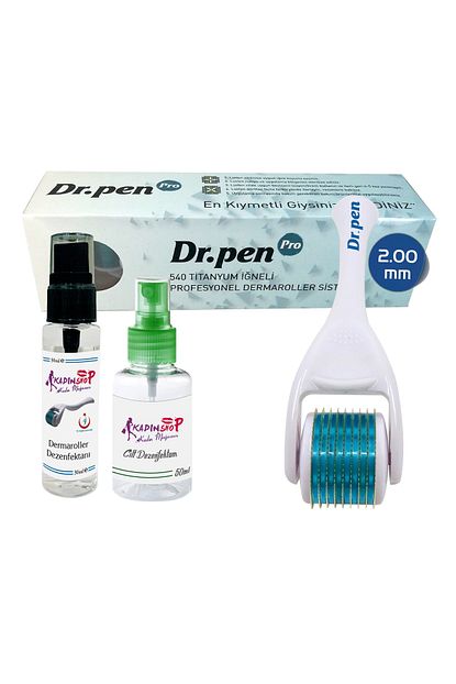 Dr Pen Dermaroller Titanyum 540 Igne 2 00mm Sac Yuz Vucut Icin Orijinal Derma Roller 8436001980706 Trendyol