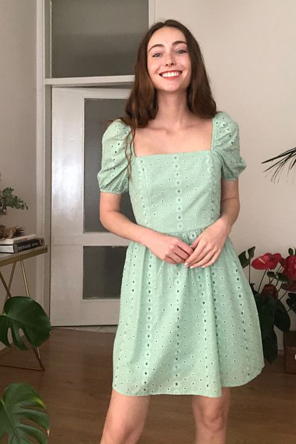 trendyolmilla mint dantelli elbise twoss20el2926 fiyati yorumlari trendyol
