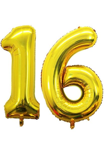 Dms Dekor 16 Yas Rakam Altin Folyo Balon 100 Cm Fiyati Yorumlari Trendyol