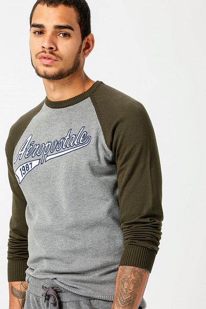 Aeropostale Erkek Antrasit Kazak Boyner Trendyol