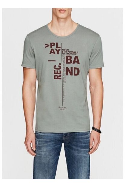 Mavi Jeans Baskili Erkek Tisort Trendyol