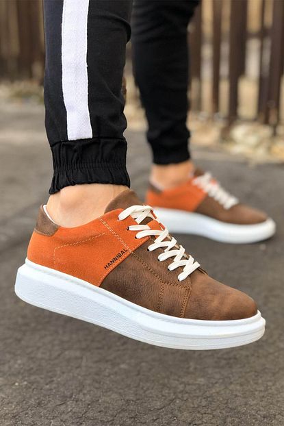 K A Erkek Spor Ayakkabi Yeni Sezon Trend Kahve Oranj Renk Hannibal Kahve Oranj Trendyol