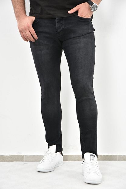 Alux Denim Erkek Siyah Tasli Skinny Fit Bilek Boy Pantolon Trendyol