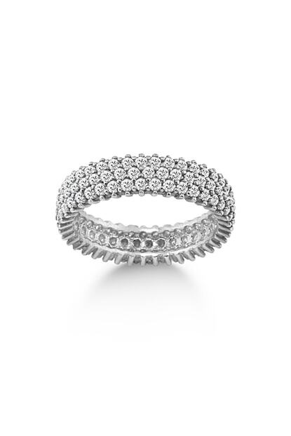 Choice Silver Gumus Zirkon Tasli Uc Sira Tam Tur Yuzuk Trendyol