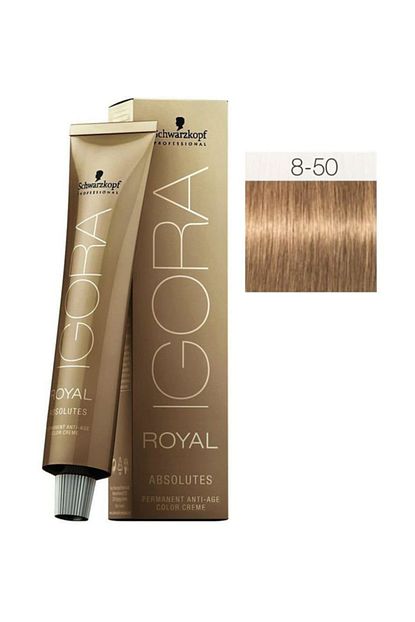 Igora Sac Boyasi Royal Absolutes 8 50 Acik Kumral Dogal Altin 4045787282559 Trendyol