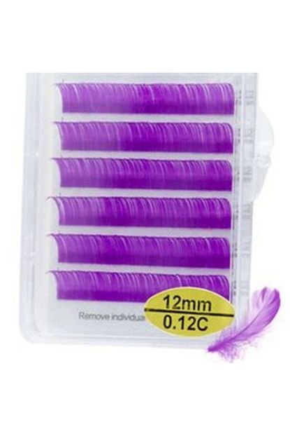 Nagaraku Renkli Ipek Kirpik 0 07 Mm D 11 Mm Mor Trendyol