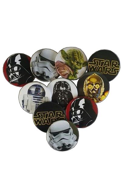 Partini Sec 10 Adet Star Wars Yaka Rozeti Dogum Gunu Erkek Hediyelik Aksesuar Trendyol