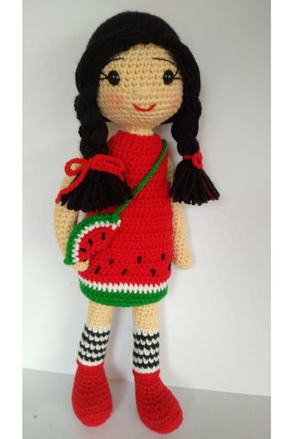 Oyuncakpark Karpuz Bebek Amigurumi Organik Oyuncak Trendyol