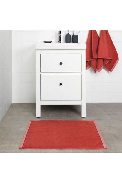 Deneme Zamani Ikea Vikfjard Banyo Paspasi Kirmizi Trendyol