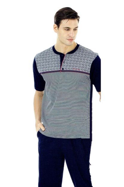 Pierre Cardin 5288 Kisa Kollu 3lu Erkek Pijama Takimi Trendyol