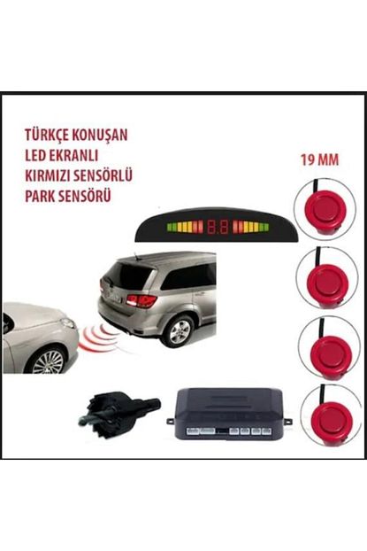 Glr Turkce Konusan Led Gostergeli Kirmizi Park Sensoru Trendyol