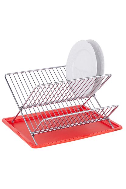 Teknotel Tek Katli Tabaklik Bulasiklik Krom Kirmizi Kb004 Trendyol