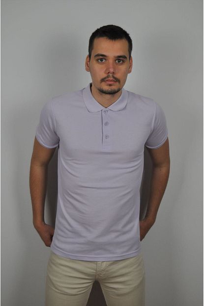 F K Orme Erkek Lila Rengi Polo Yaka T Shirt Trendyol