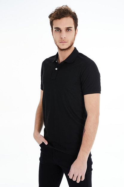 Paulmark Erkek Siyah Polo Yaka Tisort Trendyol