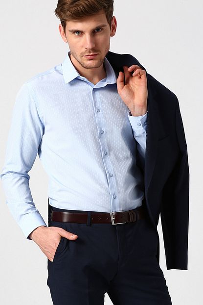 Fabrika Erkek Mavi Gomlek 503184711 Boyner Trendyol