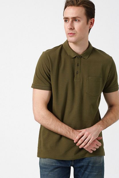 Cotton Bar Erkek Haki Tisort 503184737 Boyner Trendyol