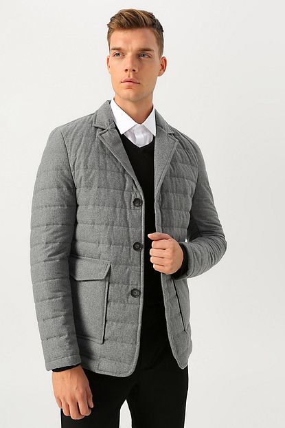 Cotton Bar Erkek Gri Kaban 503760078 Boyner Trendyol