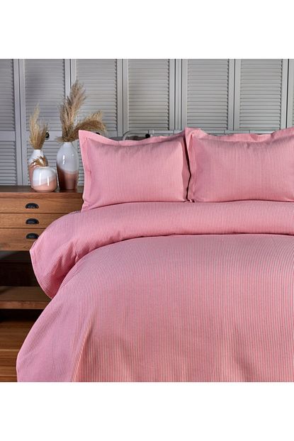 Karaca Home Lexus Pembe Cift Kisilik Yatak Ortusu Seti Trendyol