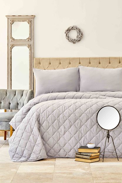 Karaca Home Cloudy Gri Cift Kisilik Cotton Style Uyku Seti Trendyol