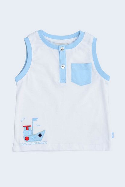 Mammaramma Erkek Bebek Beyaz Atlet Boyner Trendyol