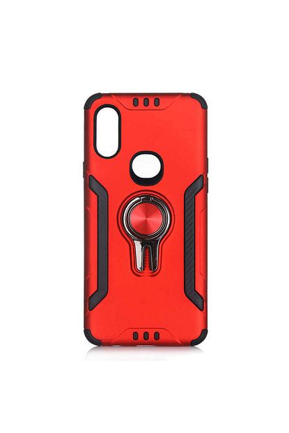 Mobilteam Samsung Galaxy A10s Kilif Alligator Yuzuklu Antisok Stant Kapak Kirmizi Trendyol