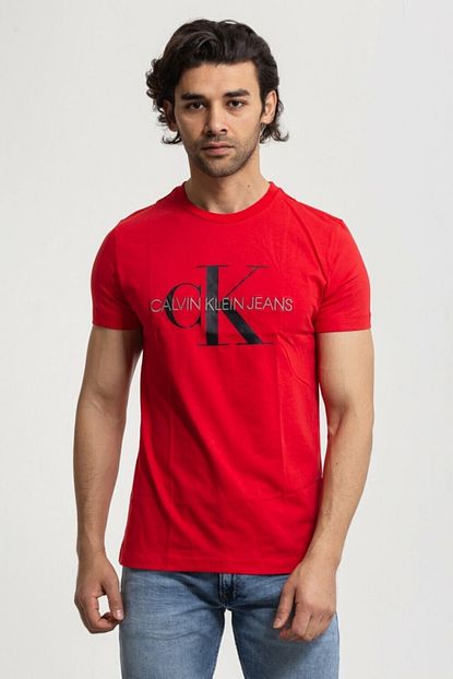 Calvin Klein Kirmizi Slim Fit Erkek T Shirt Trendyol