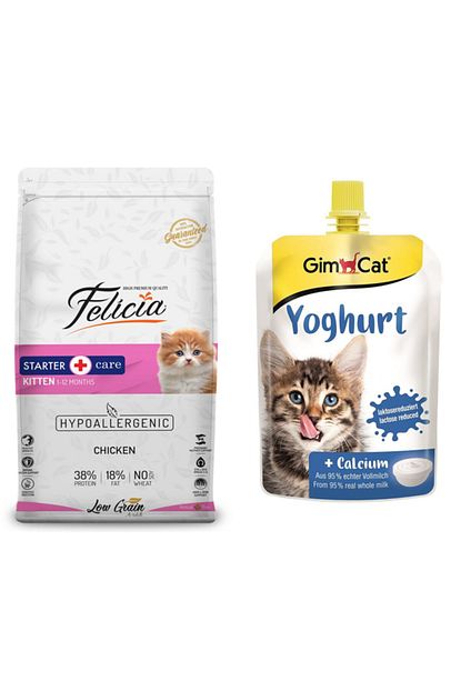 Felicia Az Tahilli Yavru Tavuklu Hypoallergenic Kedi Mamasi 2 Kg Gimcat Yogurt Kedi Odulu 150 Gr Trendyol