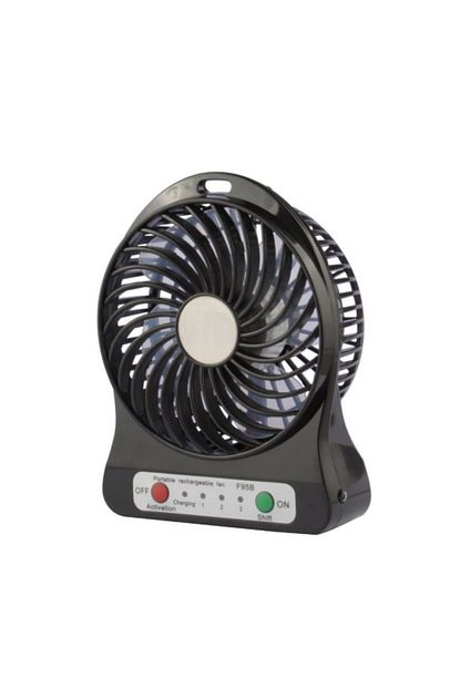 Techmaster 3 Kademeli Sarjli Masa Ustu Usb Mini Tasinabilir Vantilator Fan Siyah Trendyol
