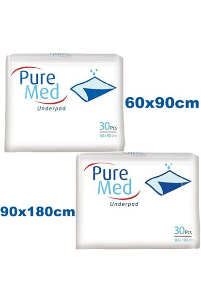 puremed 60x90cm 30 lu 90x180cm 30 lu hasta alt serme bezi yatak koruyucu ortu fiyati yorumlari trendyol