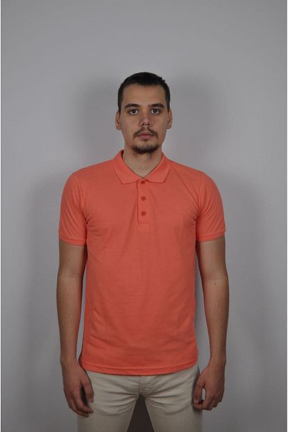 F K Orme Erkek Turuncu Renk Polo Yaka T Shirt Trendyol