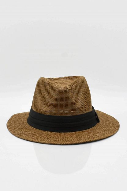 Kulah Erkek Hasir Plaj Sapkasi Yazlik Fotr Camel Trendyol