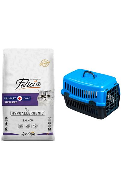 Felicia Az Tahilli Sterilised Kisirlastirilmis Somonlu Kedi Mamasi 2 Kg Mavi Tasima Cantasi 49 Cm Trendyol