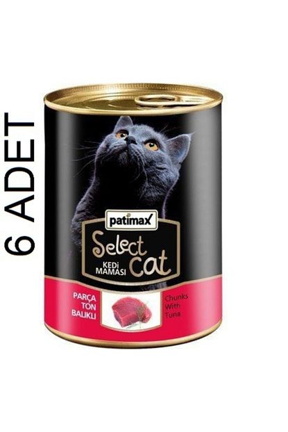 Patimax Ton Balikli Parca Etli Kedi Konservesi 400 Gr X 6 Adet Trendyol