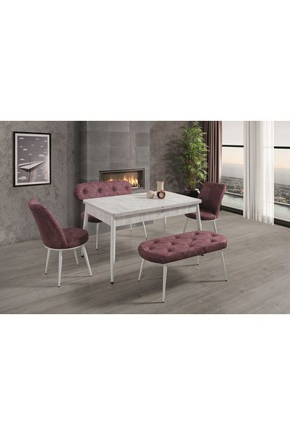 Alwaysstar Antik Beyaz Masa Takimi T616 Trendyol