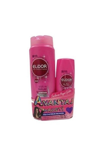 Elidor Guclu Ve Parlak Sac Bakim Seti Sampuan 500 Ml Krem 200 Ml 2 Adet Ve Tarak Hediye Trendyol