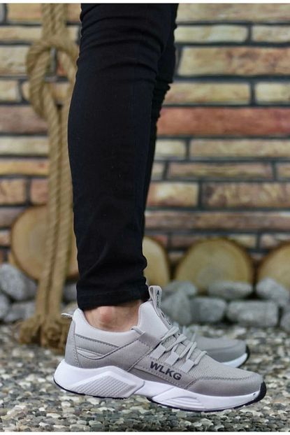 Myy Ayakkabi Boy Uzatan Yuksek Taban 5 Cm Gizli Topuk Erkek Sneaker Gri Myy0437g Trendyol