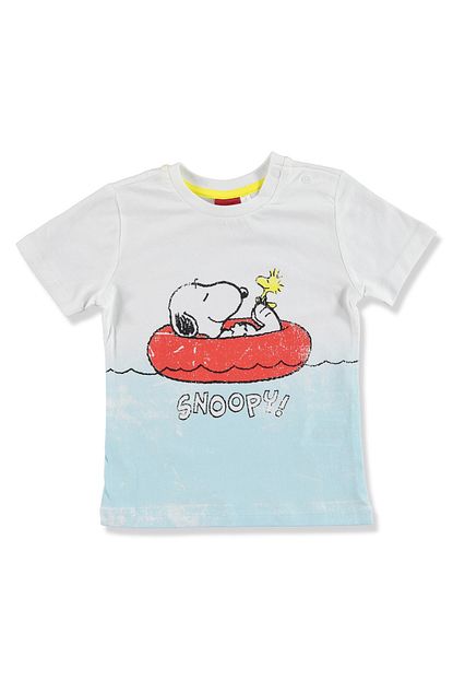 Peanuts Yaz Erkek Bebek Snoopy Tshirt Trendyol