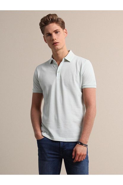 Kip Erkek Mint Duz Orme T Shirt Kp10120555 Trendyol