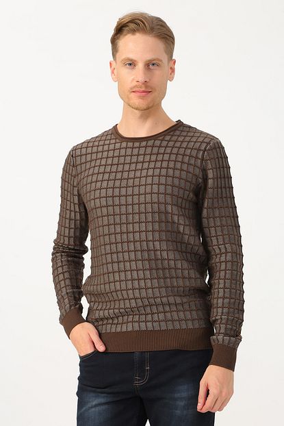 North Of Navy Erkek Kahve Kazak 503760214 Boyner Trendyol
