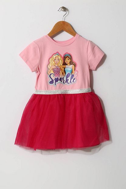 Barbie Pl Kiz Cocuk Pembe Elbise Boyner Trendyol
