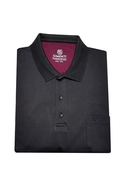 Simenti Erkek Siyah Battal Yakali Kisa Kol Tisort 3489 5xl 6xl Trendyol