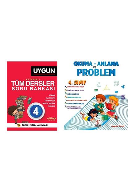 Sadik Uygun Yayinlari 4 Sinif Tum Dersler Soru Bankasi Okuma Anlama Problem 2 Kitap Trendyol