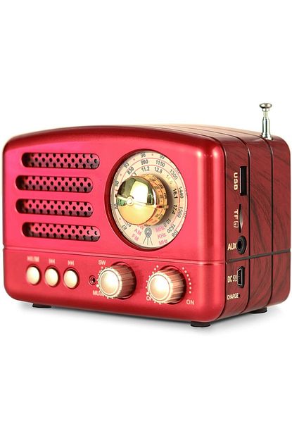 Meier M 160bt Kirmizi Usb Sd Destekli Bluetooth Usb Tf Card Destekli Retro Fm Nostaljik Radyo Trendyol
