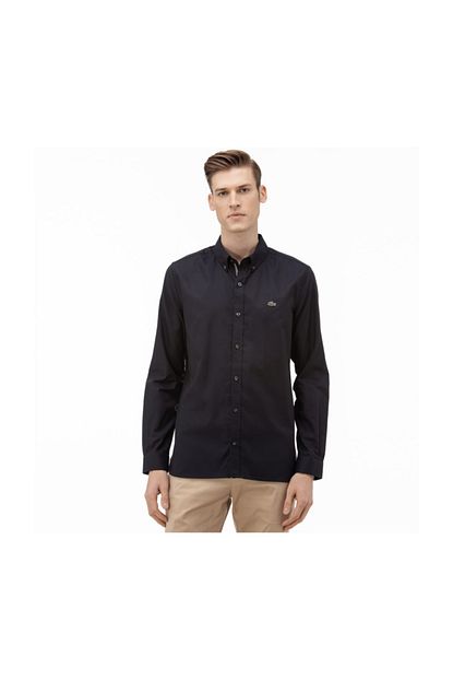 Lacoste Erkek Slim Fit Lacivert Gomlek Trendyol