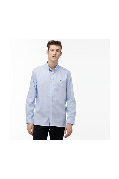 Lacoste Erkek Slim Fit Mavi Gomlek Ch1948 Trendyol