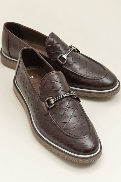 Elle Shoes Harland Hakiki Deri Kahverengi Erkek Ayakkabi Trendyol